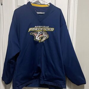 Vintage Nashville Predators Blue Pullover Jacket
